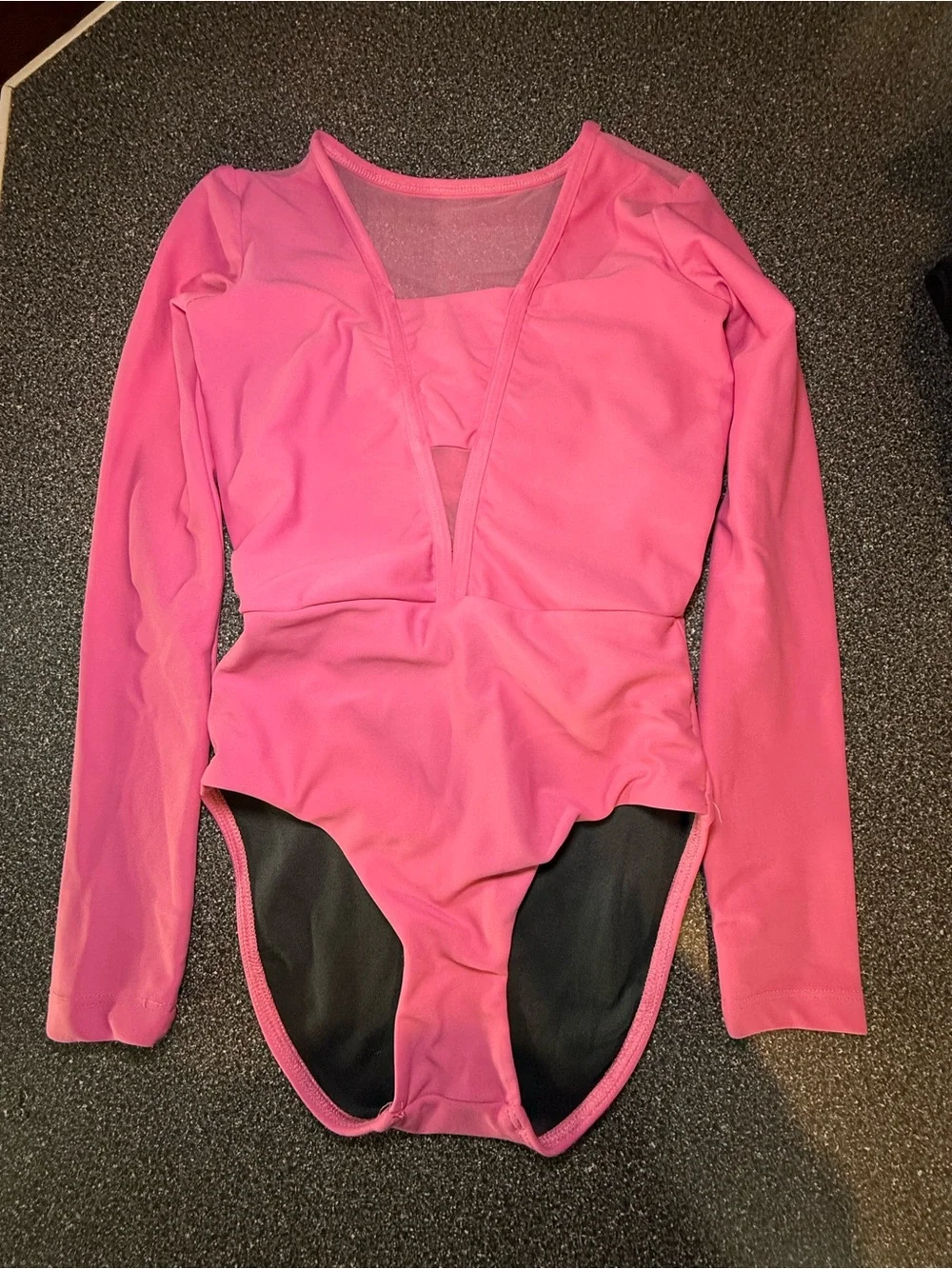 Five the Label Dancewear Longsleeve Pink Leotard Size Youth Large